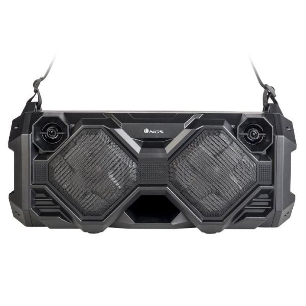 ALTAVOZ PORTÁTIL NGS BOOMBOX STREET FUSION - 100W - BLUETOOTH - FM - USB/MICROSD/ENTRADA AUDIO ESTEREO - LUCES LED - FUNCIÓN REC