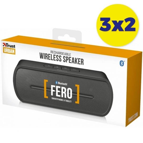 Altavoz con Bluetooth Trust Urban FERO Pack 3X2/ 6W/ 1.0