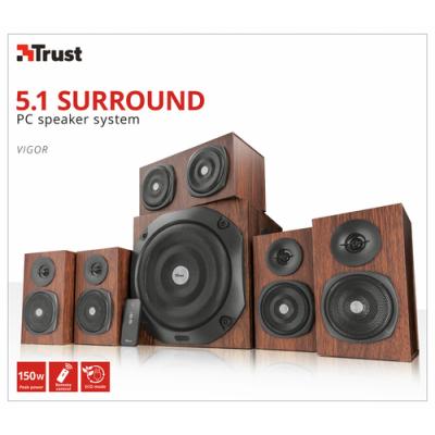 ALTAVOCES TRUST VIGOR 5.1 SURROUND - 150W (RMS 75W) - SUBWOOFER