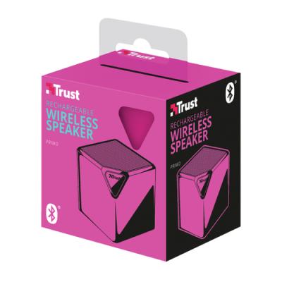 ALTAVOZ BLUETOOTH TRUST URBAN PRIMO PINK - ENTRADA AUX - MICRO