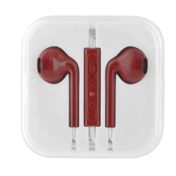 AURICULARES GRAB'N GO GNG-239 ROJO - MICRÓFONO - CONTROL DE VOLUMEN - CRYSTAL BOX