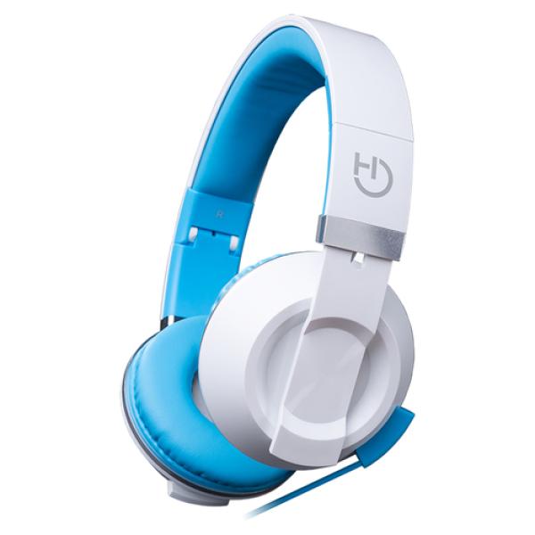 AURICULARES DIADEMA HIDITEC COOL KIDS BLUE - ALTAVOCES 40MM - 92DB - MICRÓFONO INTEGRADO EN CABLE - CONECTOR 3.5MM - PLEGABLES