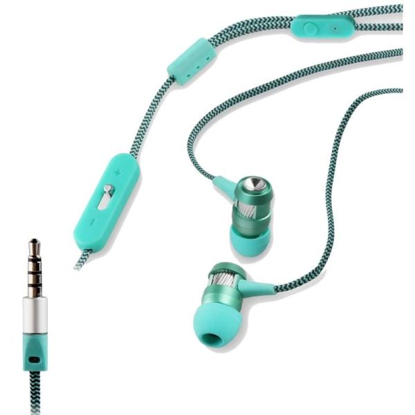 Auriculares Intrauditivos Muvit MUHPH0061/ con Micrófono/ Jack 3.5/ Verde