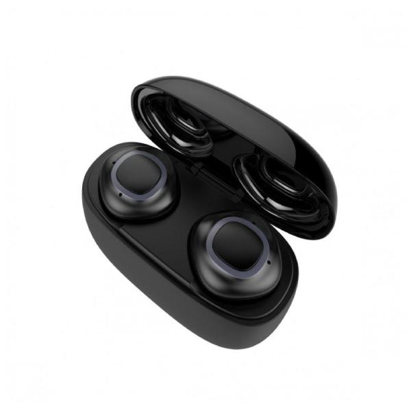 Auriculares Bluetooth Muvit True Wireless MUHPH0123 con estuche de carga/ Autonomía 4h/ Negro