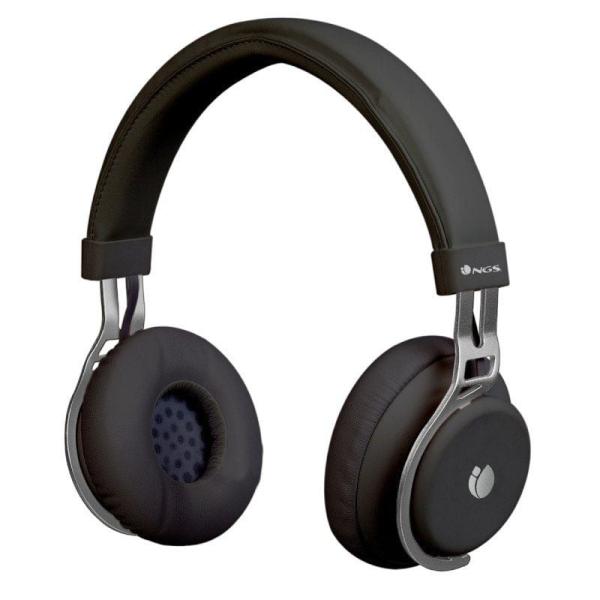 AURICULARES BLUETOOTH NGS ÁRTICA LUST BLACK - ALCANCE 10M - MICRÓFONO - DIADEMA AJUSTABLE - PUEDEN USARSE CON CABLE JACK 3.5MM -