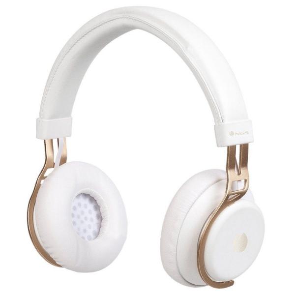 Auriculares Inalámbricos NGS Ártica Lust/ con Micrófono/ Bluetooth/ Blanco