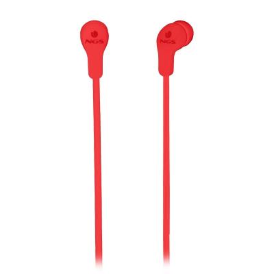 AURICULARES INTRAUDITIVOS NGS CROSS SKIP RED - DRIVERS 10MM -