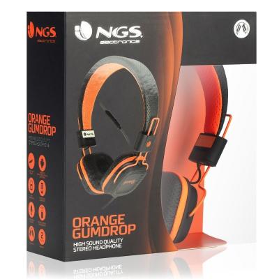 AURICULARES DIADEMA NGS ORANGE GUMDROP - ESTÉREO - MICRÓFONO