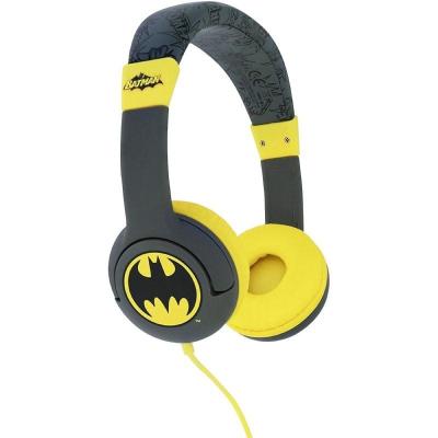 Auriculares Infantiles OTL Batman Bat Signal/ Jack 3.5/ Grises