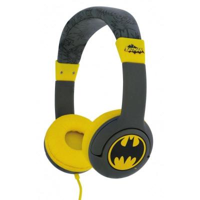 Auriculares Infantiles OTL Batman Bat Signal/ Jack 3.5/ Grises