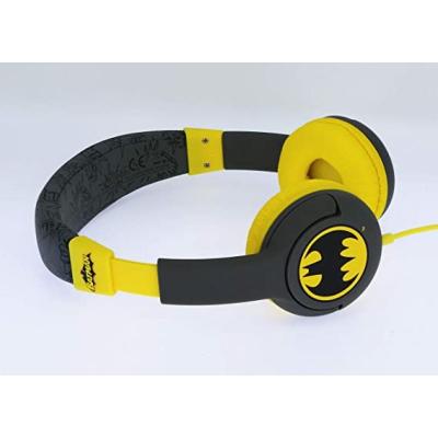 Auriculares Infantiles OTL Batman Bat Signal/ Jack 3.5/ Grises