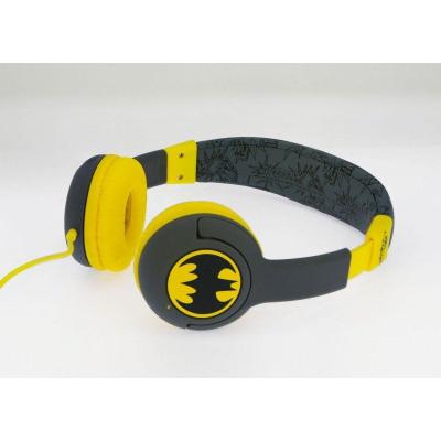 Auriculares Infantiles OTL Batman Bat Signal/ Jack 3.5/ Grises