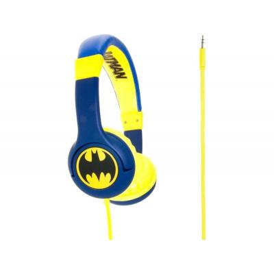 Auriculares Infantiles OTL Batman Bat Signal/ Jack 3.5/ Azules