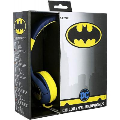 Auriculares Infantiles OTL Batman Bat Signal/ Jack 3.5/ Azules