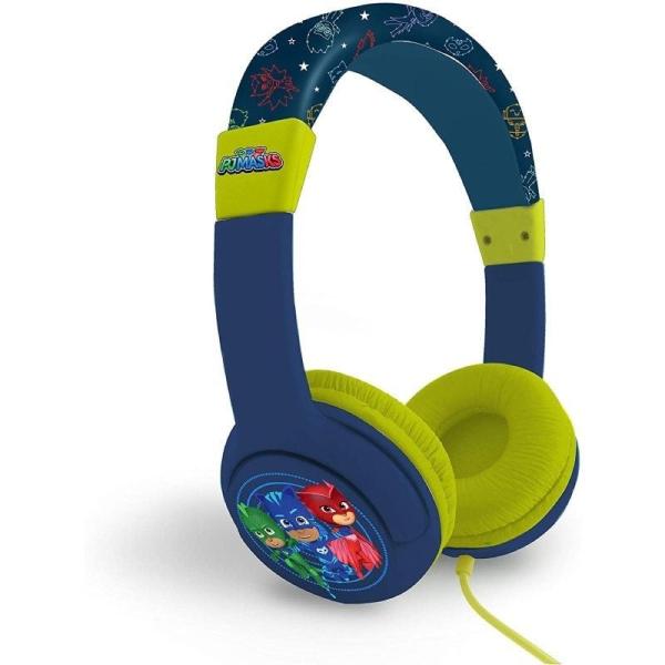 Auriculares Infantiles OTL PJ Masks/ Jack 3.5/ Azules y Verdes