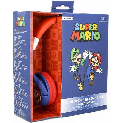 Auriculares Infantiles OTL Super Mario/ Jack 3.5/ Azules