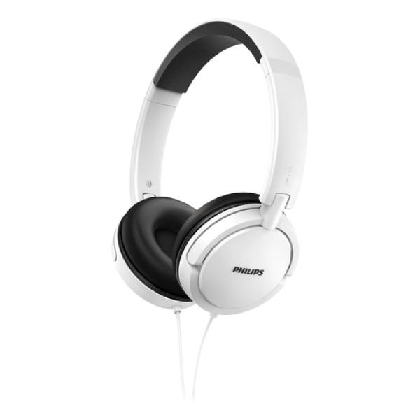 AURICULARES PLEGABLES PHILIPS SHL5000WT BLANCO - SISTEMA ACÚSTICO CERRADO - 9-24000 HZ - 104 DB - ALTAVOCES NEODIMIO 32MM - CONE