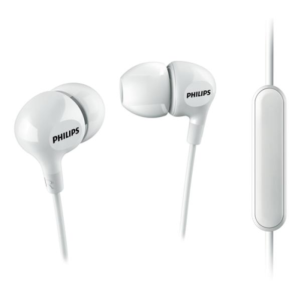 Auriculares Intrauditivos Philips SHE3555/ con Micrófono/ Jack 3.5/ Blancos