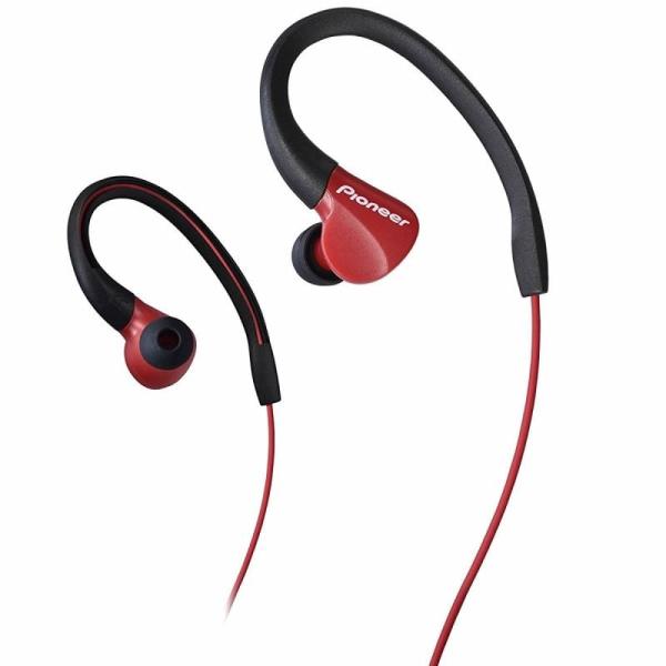 AURICULARES DEPORTIVOS PIONEER SE-E3-R ROJOS - DRIVERS 10MM - 8-22000HZ - 100DB - JACK 3.5MM - TAPONES OÍDO EN 3 TAMAÑOS