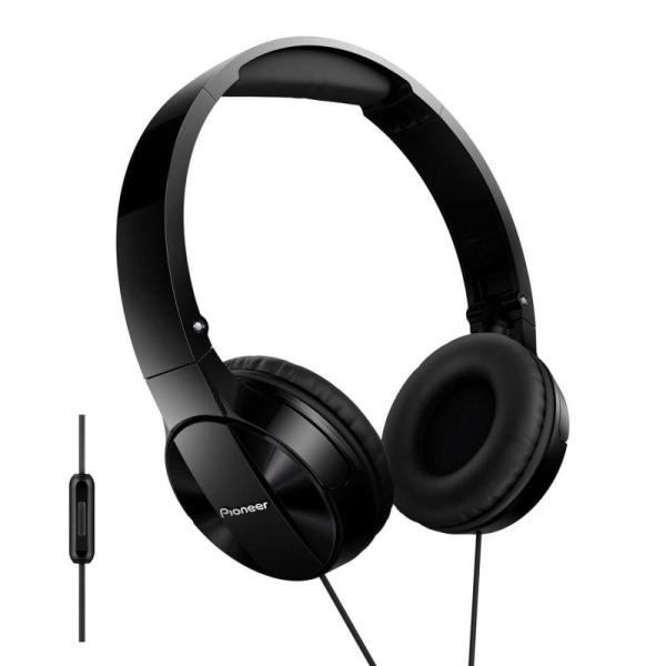 AURICULARES CON MICRÓFONO PIONEER PURE SOUND SE-MJ503T-K NEGROS - DRIVERS 30MM - 10-24000HZ - 100DB - DIADEMA ANCHA - DISEÑO PLE