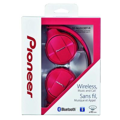 AURICULARES BLUETOOTH PIONEER SE-MJ553BT-R ROJOS - BT3.0 -