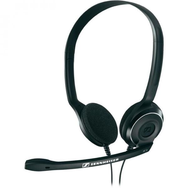 AURICULARES DIADEMA CON MICRÓFONO SENNHEISER PC 8 USB 42-17000HZ CABLE 2M CON ADAP USB CONTROL VOLUMEN EN EL CABLE NEGRO