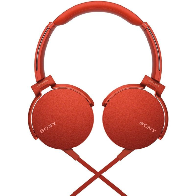 Auriculares Sony MDR-XB550 Extra Bass/ Jack 3.5/ Rojos