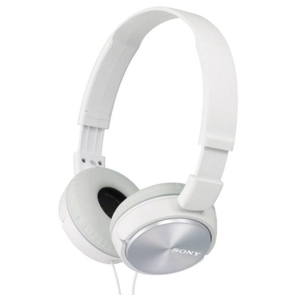 AURICULARES DE DIADEMA SONY MDR-ZX310AP BLANCO - DISEÑO PLEGABLE Y LIGERO - FUNCION MANOS LIBRES - CASCOS ACOLCHADOS - DIAFRAGMA