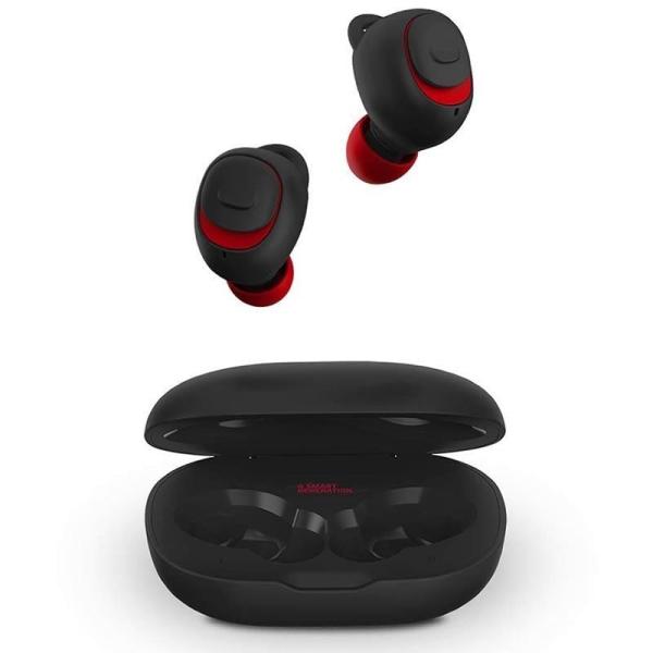 AURICULARES BLUETOOTH SPC EBON GO NEGROS - BT 5.0 TWS - ESTUCHE DE CARGA - ALCANCE 10M - FUNCIÓN MANOS LIBRES - IPX5 - ASISTENTE