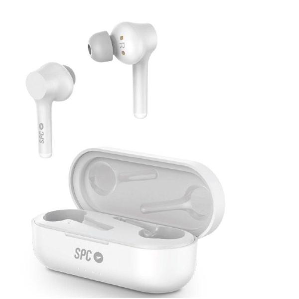 Auriculares Bluetooth SPC Zion Air Pro con estuche de carga/ Autonomía 5h/ Blancos