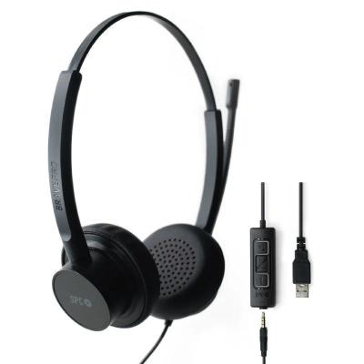 Auriculares SPC Brave Pro/ con Micrófono/ Jack 3.5/ USB/ Negros