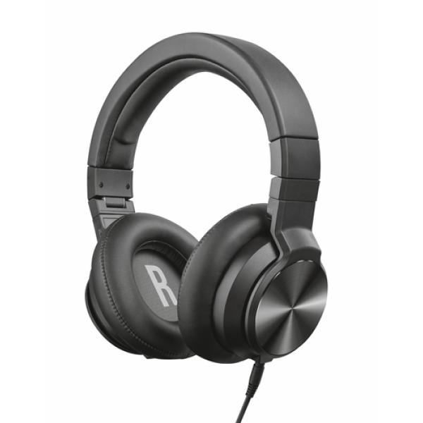 AURICULARES TRUST URBAN DJ-500PRO - DRIVERS 50MM - 110DB - METAL REFORZADO - PARA USAR CON PC/TELEFONOS/TABLETS/EQUIPAMIENTO DJ