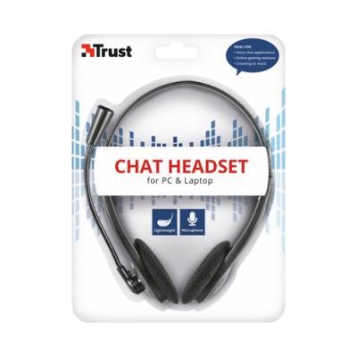 AURICULARES CON MICRÓFONO TRUST CHAT - ULTRALIGEROS -