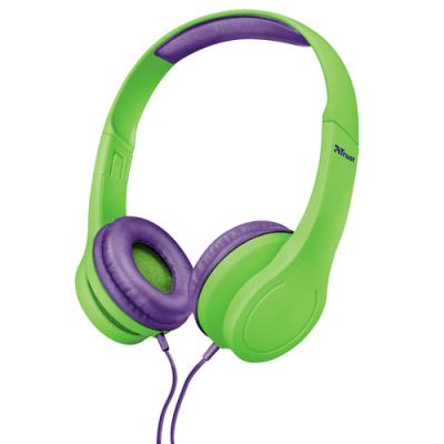 AURICULARES INFANTILES TRUST URBAN BINO KIDS GREEN - LIMITACION