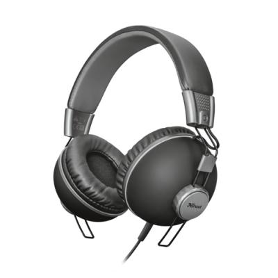 AURICULARES DIADEMA TRUST URBAN NOMA HEADPHONES MATTE BLACK -