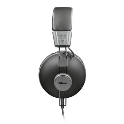 AURICULARES DIADEMA TRUST URBAN NOMA HEADPHONES MATTE BLACK -