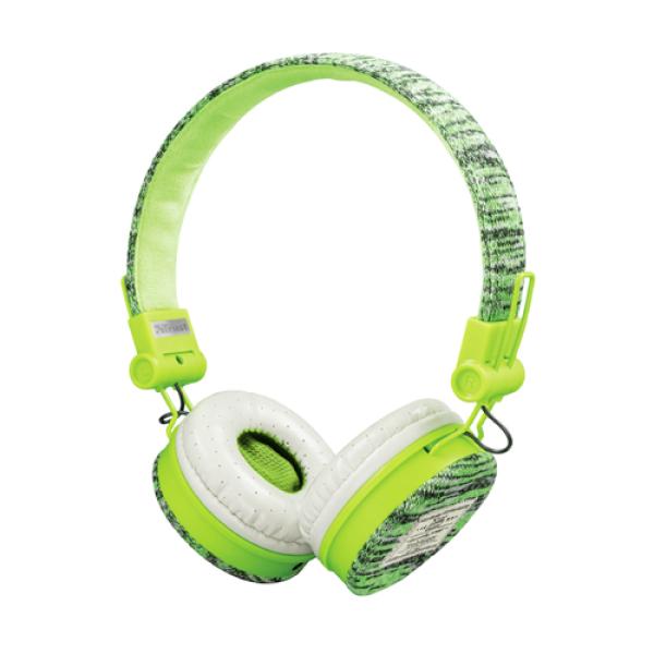 Auriculares Trust Urban Fyber 22646/ con Micrófono/ Jack 3.5/ Verde Deportivo