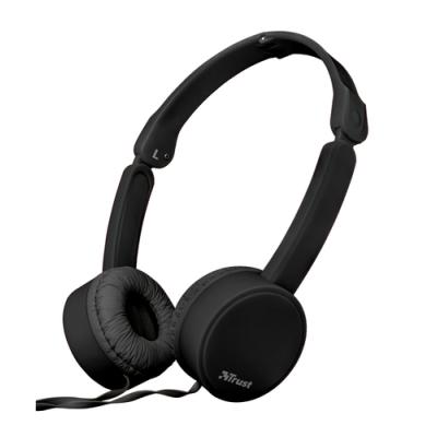 AURICULARES TRUST NANO BLACK - DRIVERS 27MM - MICRÓFONO