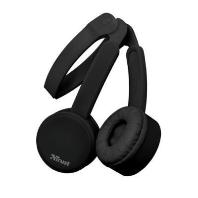 AURICULARES TRUST NANO BLACK - DRIVERS 27MM - MICRÓFONO