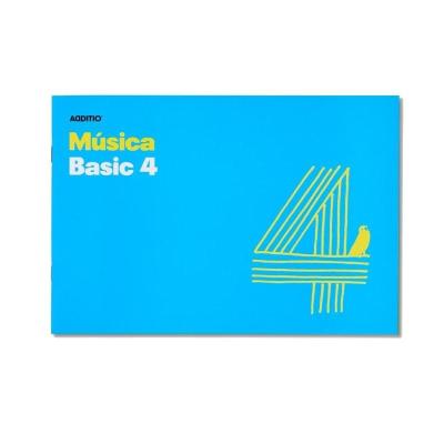 Cuaderno Grapado de Musica Additio Basic 4 M04/ 4 pentagramas/