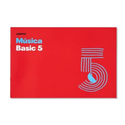 Cuaderno Grapado de Musica Additio Basic 5 M05/ 5 pentagramas/