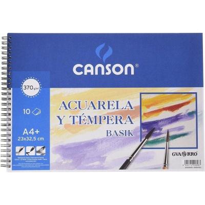 Cuaderno de Acuarelas y Témperas con Espiral Canson Basik