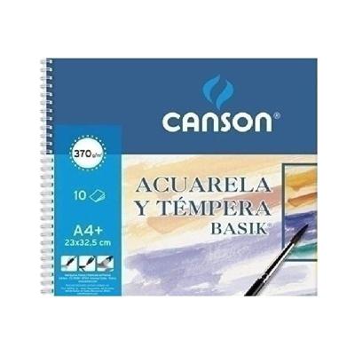 Cuaderno de Acuarelas y Témperas con Espiral Canson Basik