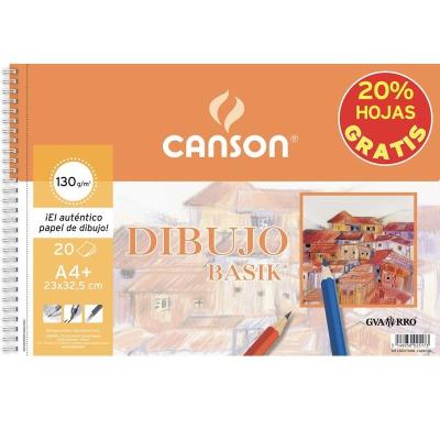 Cuaderno de Dibujo con Espiral Canson C400110484/ A4+/ 20