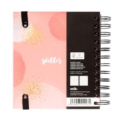 AGENDA ESCOLAR ERIK ADPM1915 GLITTER GOLD DREAMS - 14*16CM -