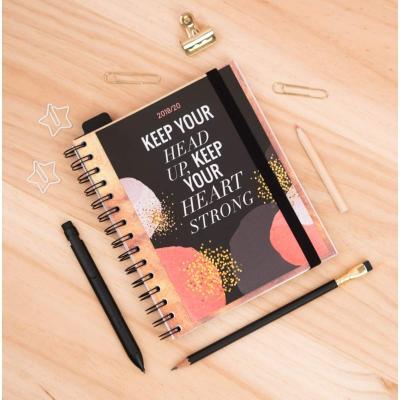 AGENDA ESCOLAR ERIK ASV1910 GLITTER GOLD DREAMS - 15.5*19CM -