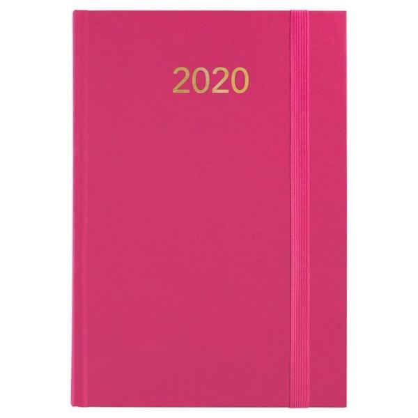 AGENDA ANUAL GRAFOPLAS FLORENCIA FUCSIA - TAPA ACOLCHADA - PUNTO DE LECTURA - DÍA POR PÁGINA DE ENERO A DICIEMBRE DE 2020