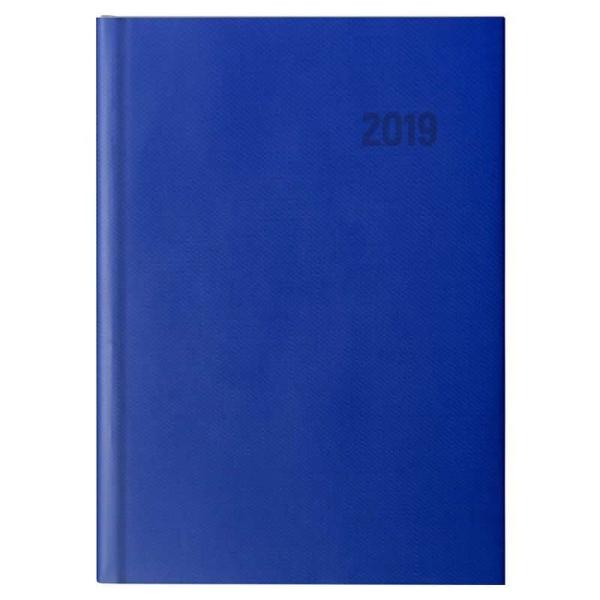 AGENDA GRAFOPLAS - SERIE BRETAÑA - COLOR AZUL 15X21CM - DÍA POR PÁGINA DE ENERO A DICIEMBRE 2019