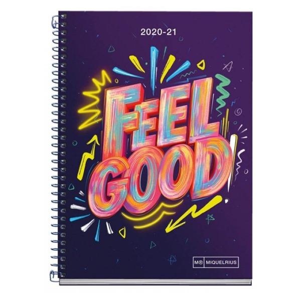 AGENDA ESCOLAR 2020/2021 MIQUEL RIUS 26136 TEEN ACTIVA FEEL GOOD - SEPT 20/AGOSTO 21 - DÍA PÁGINA - 117*174MM - 70G/M2 - ENCUADE