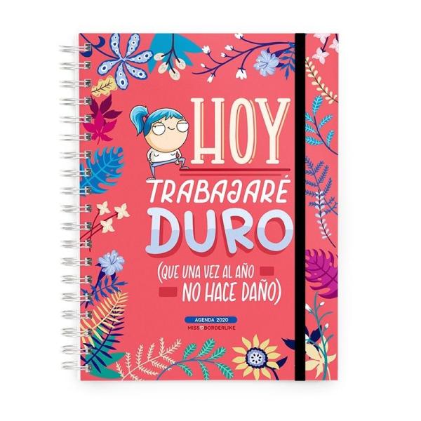 AGENDA ANUAL 2020 MIQUEL RIUS 36778 TRENDS MISS BORDERLIKE TRABAJAR DURO - SEMANA VISTA - 155*213MM - 70G/M2 - ENCUADERNACIÓN ES